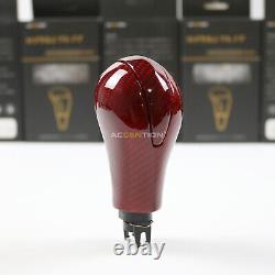 100% Real Red Carbon Fiber Gear Shift Knob For Nissan Infiniti G37 G25