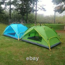 2 Person Automatic Pop Up Camping Tent Dual Layer Fabric Outdoor Sleeping Gears