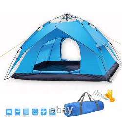 2 Person Automatic Pop Up Camping Tent Dual Layer Fabric Outdoor Sleeping Gears