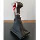 AT Gear Shift Knob Leather Black Gaiter Boot For Audi A3 A4 B8 A5 A6 C6 Q5 Q7