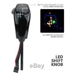 Auto Car LHD Automatic LED Shift Knob Gear Shifter Lever For E46 E60 E61 E63 NEW