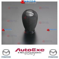 AutoExe Long Suede Black Stitch Shift Knob fit Mazda Automatic Gear M8x1.25H