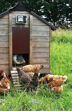 Automatic Chicken Coop Door Opener Hen House Poultry, Heavy Gear Motor 5Kg Lift