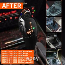 Automatic LED Shift Knob Gear Shifter For BMW 3 Series E46 Coupe 03-07 Black LHD