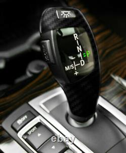 Automatic LED Shift Knob Gear Shifter For BMW E90 E92 E93 F30 Style Carbon Fiber