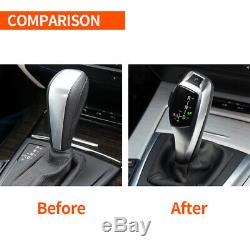 Automatic LED Shift Knob Gear Shifter For BMW E90 E92 E93 F30 Style Silver