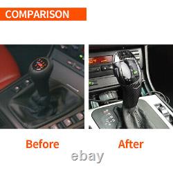 Automatic LED Shift Knob Gear Shifter For E46 E60 E61 E63 E64 A+B Carbon Fiber