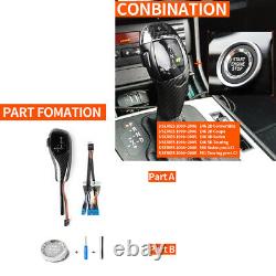 Automatic LED Shift Knob Gear Shifter For E46 E60 E61 E63 E64 +Crystal Button CB
