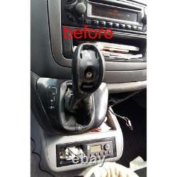 Automatic shift gear knob leather for Mercedes W639 Vito Viano stitch silver 64