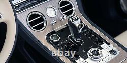 Bentley Bentayga GT GTC Beluga Black Chrome Gear Shift Knob OEM LHD