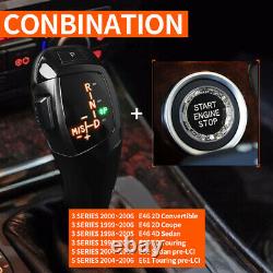 Black Automatic LED Shift Knob Gear Shifter For E46 E60 E61 E63 E64