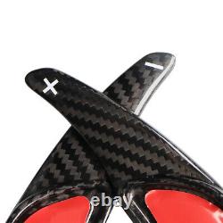 Black Carbon Steering Wheel Paddle Shifter Extension For Benz AMG CLA 45 C63 C43