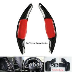 Black Carbon Steering Wheel Paddle Shifter Extension For Toyota camry Corolla