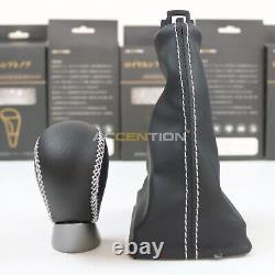 Black Leather Gear Shift Knob With Boot For Lexus GS F 2015-2021