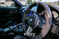 Blue Steering Wheel Paddle Shifter Extension For BMW M2 M3 M4 M5 M6 X5M X6M, etc
