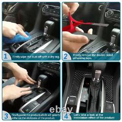 Car Automatic Gear Panel kit Carbon Fiber Sticker For BMW 6 series E63 E64 3PCS