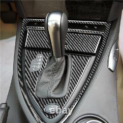Car Automatic Gear Panel kit Carbon Fiber Sticker For BMW 6 series E63 E64 3PCS