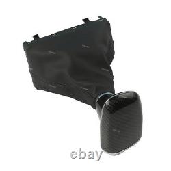Carbon Fiber AT Gear Shift Knob Leather Boot Gaiter For Audi A4 B8 A6 C6 A5 Q5