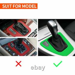 Carbon Fiber Automatic LED Shift Knob Gear Cover Shifter For BMW E90 E92 E93 F30