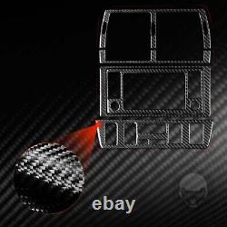 Carbon Fiber CD Panel Automatic Gear Shift Knob Kit For BMW E53 X5 1999-2006