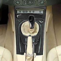 Carbon Fiber Center Console Automatic Gear Shift Knob Kit For BMW Z4 2001-2008