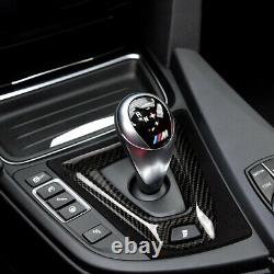 Carbon Fiber Gear Shift Box Panel Cover Trim Replacement for BMW 2014-2019 M3 M4