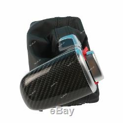 Carbon Fiber Gear Shift Knob Leather Boot For Audi A4 A5 Q5 10-15 Automatic LHD