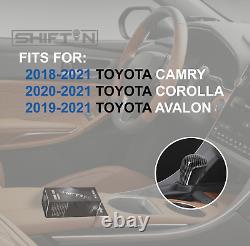 Carbon Fiber Gear Shift Knob Shifter for 2018-2021 Toyota Camry Corolla Avalon