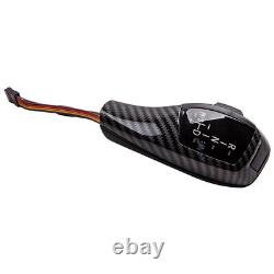 Carbon Fiber LED Shift Knob Gear Shifter Lever For BMW E90 E91 E92 2006-2009
