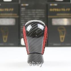 Carbon Fiber Red Leather Gear Shift Knob For Lexus RC F GS F 2015-2021