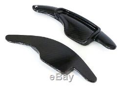 Carbon Fiber Steering Wheel Paddle Shifter Extension For Chevy 14-19 C7 Corvette