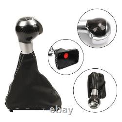Carbon Fiber Stronic AT Automatic Gear Shift Knob Protective Sleeves For Audi VW