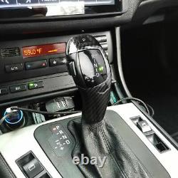 Carbon Fiber Style LED Illuminated Shift Knob Gear Selector Fit For BMW 3 Series