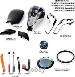 Crystal Gear Shift Knob Kit For BMW F40 F44 G05 G06 G07 G15 G20 G30 G29 M Sport