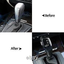 F30 Style Carbon Fiber LED Shift Knob Gear Selector Upgrade For BMW E90 E92 E93