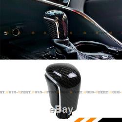 For 18-2020 Toyota Camry Real Carbon Fiber Automatic At Shift Knob Silver Strip
