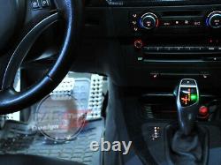 For BMW E81 E82 E84 E87 E88 E89 E90 E91 E92 LED Gear Shift Knob LHD V2 Silver
