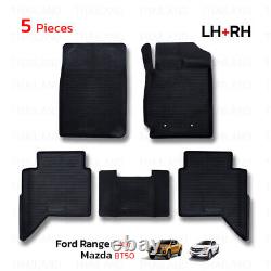 For Ford Mazda Ranger BT-50 2012 19 RHD Rubber 4Dr Floor Mat Automatic Gear
