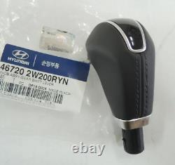 GENUINE 467202W200RYN Leather Gear Shift Knob for Hyundai Santa Fe 2013-2019