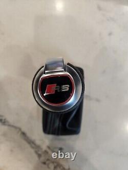 GENUINE OEM Audi RS S-Tronic Gear Shifter Shift Knob Real Genuine Leather Boot