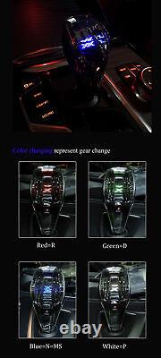 Gear Shift Knob For BMW F30 F31 logo Touch Activated Sensor MultiColor LED Light