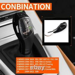 Gear Shift Knob LED Automatic For BMW E90 E91 E92 E93 E84 E81 E89 RHD Black
