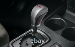 Gunuine Leather Gear Knob Automatic Silver Black For Toyota Hilux Revo 2015 2019