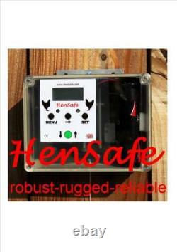 HenSafe Automatic Chicken Coop Door Opener, Hen House, Heavy Gear Motor 5Kg Lift