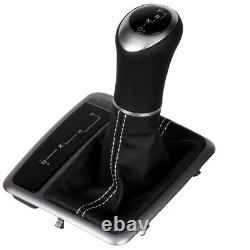 ICT gear shift knob boot for Mercedes SLK R171 LED stitch silver-grey B58