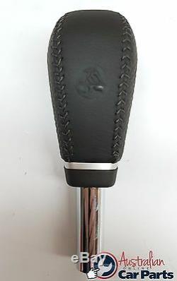 LEATHER GEAR KNOB BLACK AUTO NEW suits HOLDEN VE COMMODORE GENUINE OMEGA SS SV6