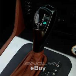 LED Automatic Gear Shift Knob Carbon Fiber For BMW E46 E60 E90 E92 E86 X5 Parts