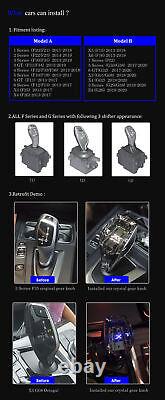 LED Crystal Gear Shift Knob plug&play For BMW X3 X4 X5 X6 G01G02G08 F15F16F25F26