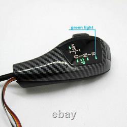 LED Shift Knob F30 Style Carbon Fiber Gear Selector Upgrade for BMW E90 E92 E93