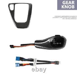 LHD Automatic LED Gear Shift Knob&Carbon Fiber Sticker For BMW E92 Pre-facelift